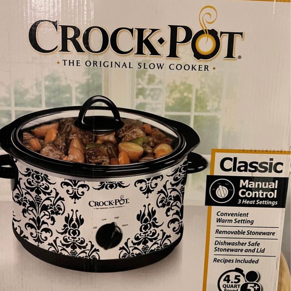 Crock Pot 4.5 Quart Manual Slow Cooker
